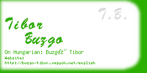 tibor buzgo business card